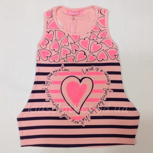 детская одежда недорого для девочек футболки и майки Майка-туника детская для девочек 